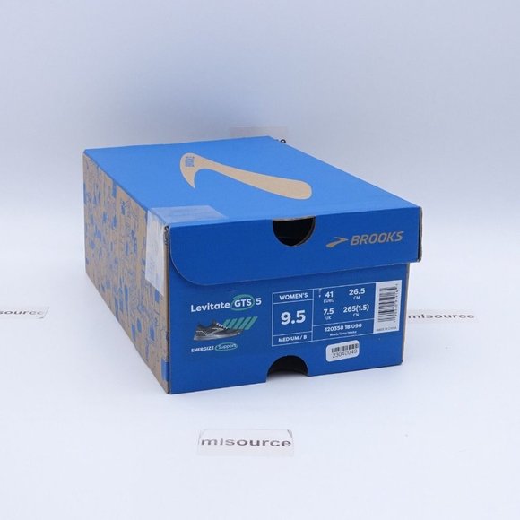 NEW Brooks Levitate GTS 5 Running Shoe 120358-1B-090 Black/Grey/White - Picture 8 of 9